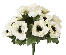 ANEMONE BUSH 15.5&quot; CREAM