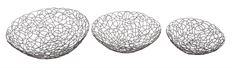 METAL BOWL SET/3 WIRE 10-13"