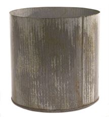 NORAH POT 6.75"X6.75" ZINC