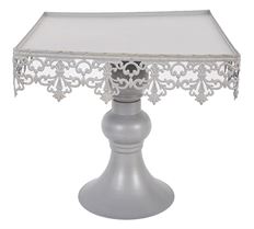 STAND SERVING SQUARE GRAY