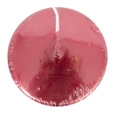 CANDLE FLOAT 3" MET RED