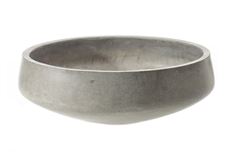 POTTERY NEWPORT BOWL 22X8" GRAY