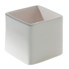 POTTERY 4.75X4.75" WHITE URBAN