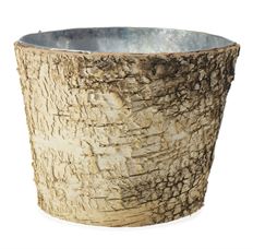 POTCOVER 6.5" BIRCH W METAL EA